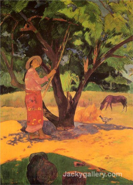 The lemon picker by Paul Gauguin paintings reproduction